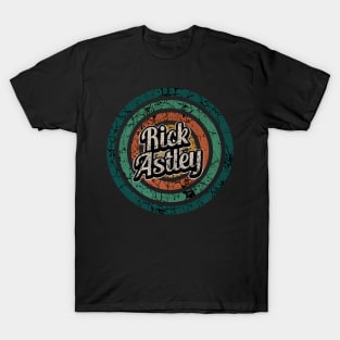 Rick Astley // Retro Circle Crack Vintage T-Shirt